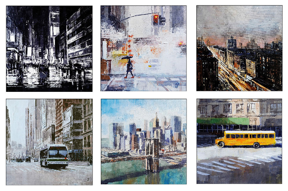 paysage urbain ou cityscape de la ville de New York. Bus, rue et le ponde de Brooklin. Nuit à New York