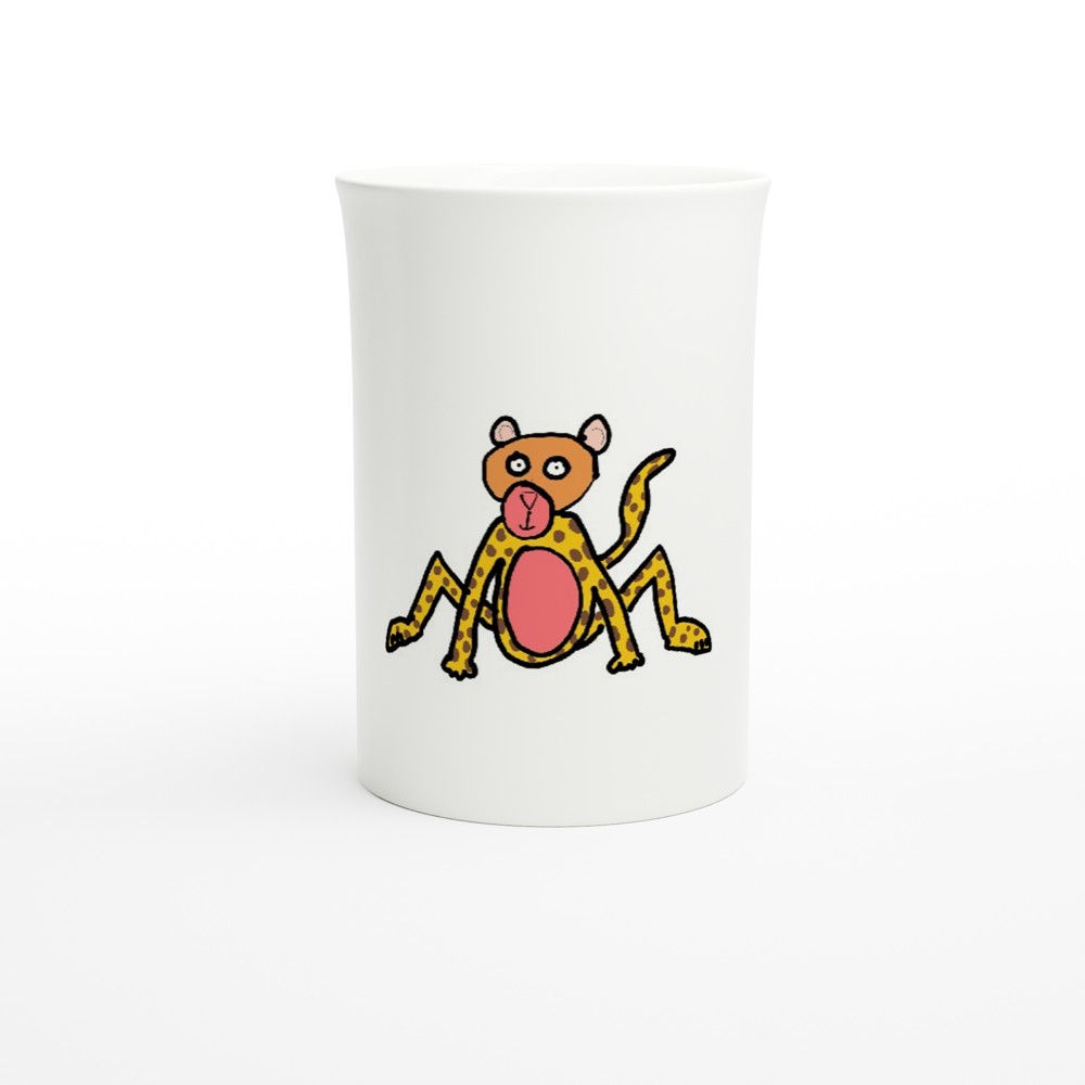 White 10oz Porcelain Slim Mug