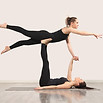 Partner yoga pose