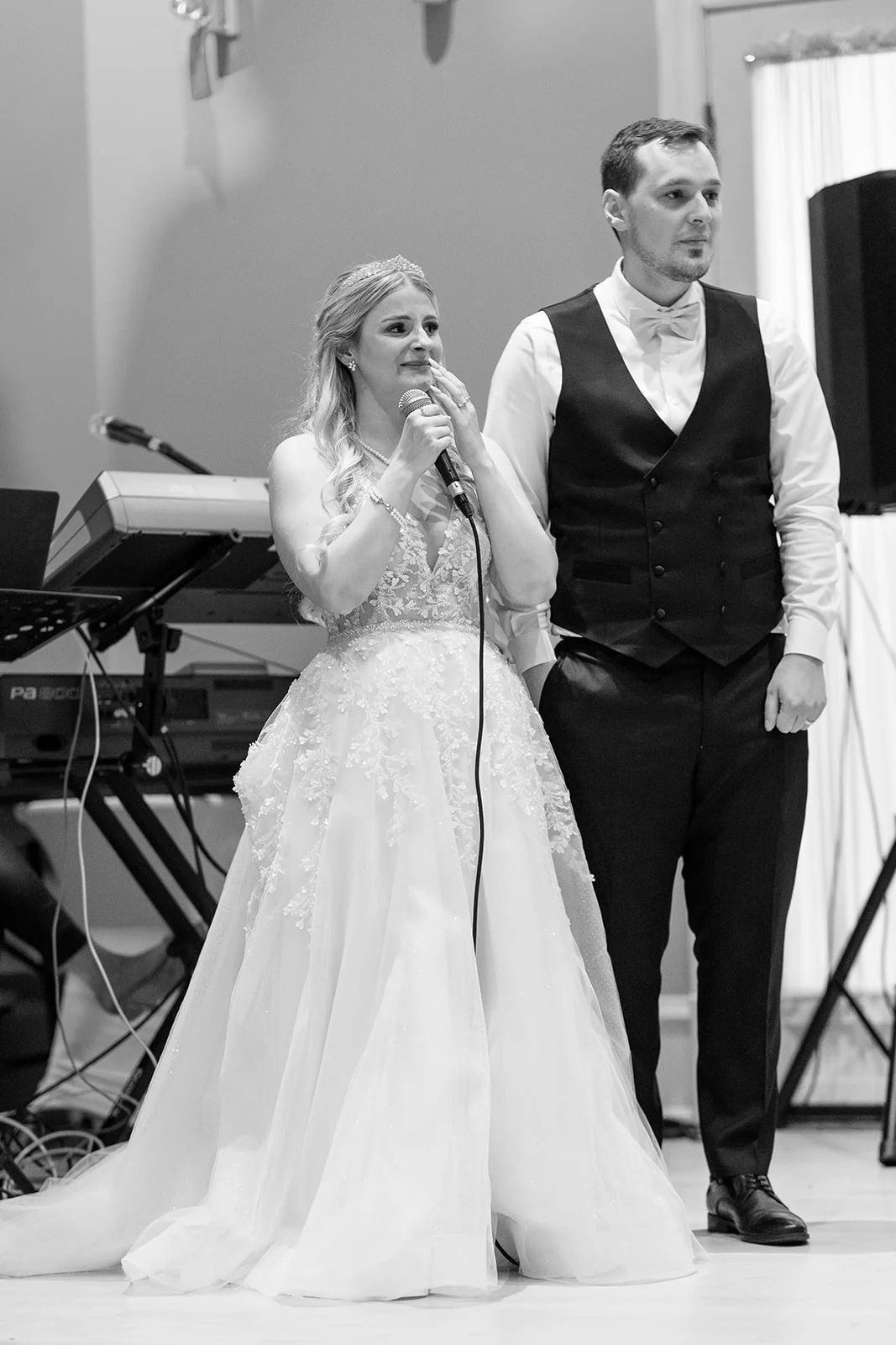 Beautifully decorated reception with personal touches from the bride and groom.