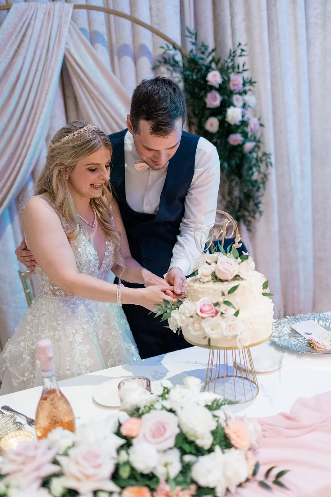 Beautifully decorated reception with personal touches from the bride and groom.