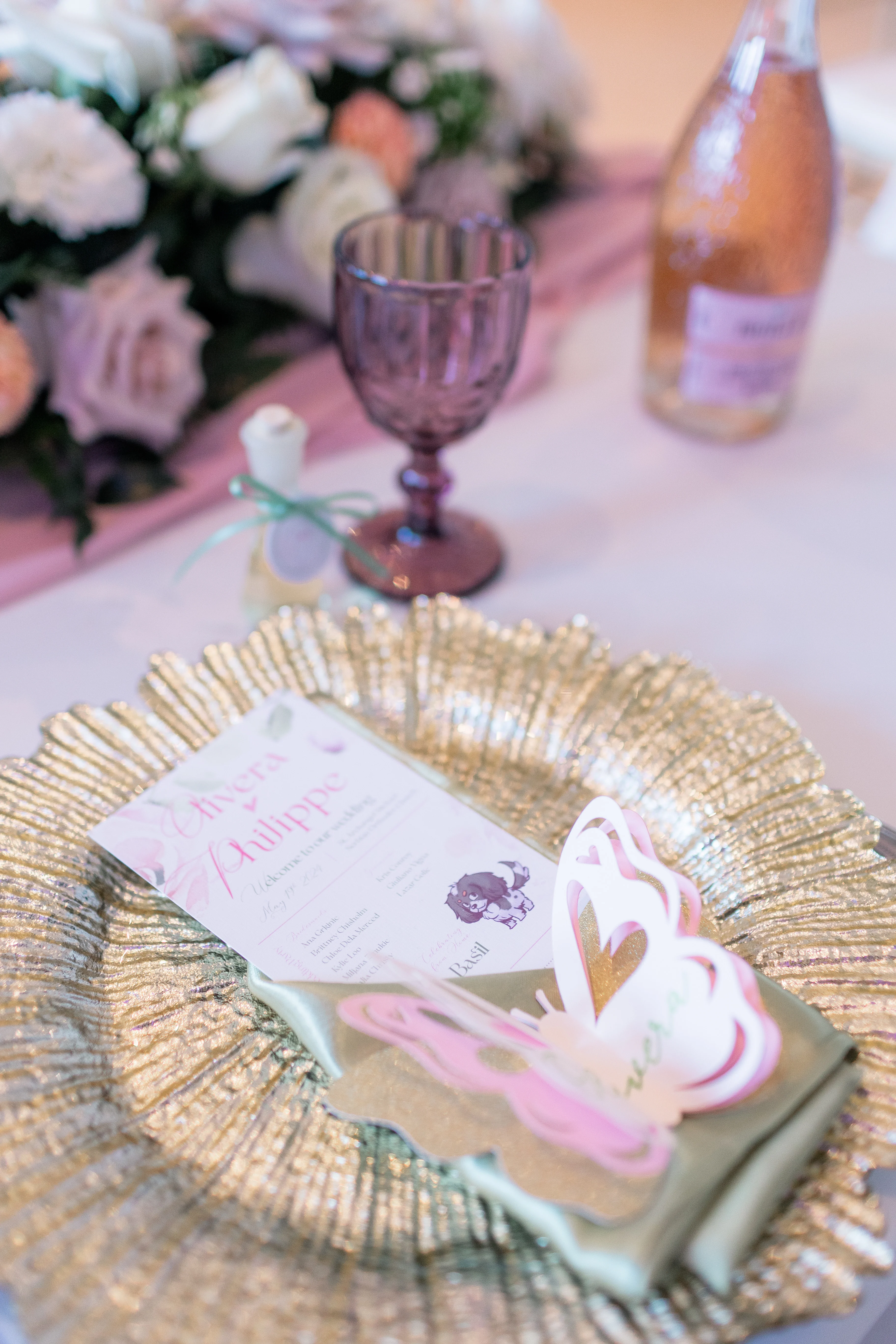 Beautifully decorated reception with personal touches from the bride and groom.