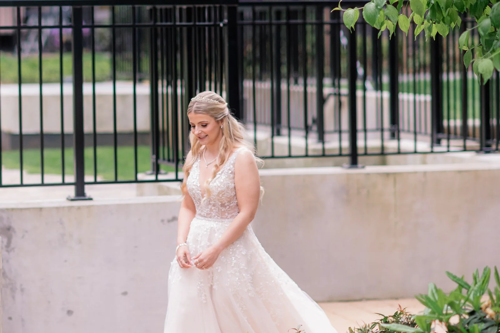 Bride and groom seeing each other for the first time on their wedding day, sharing an emotional and heartfelt moment.