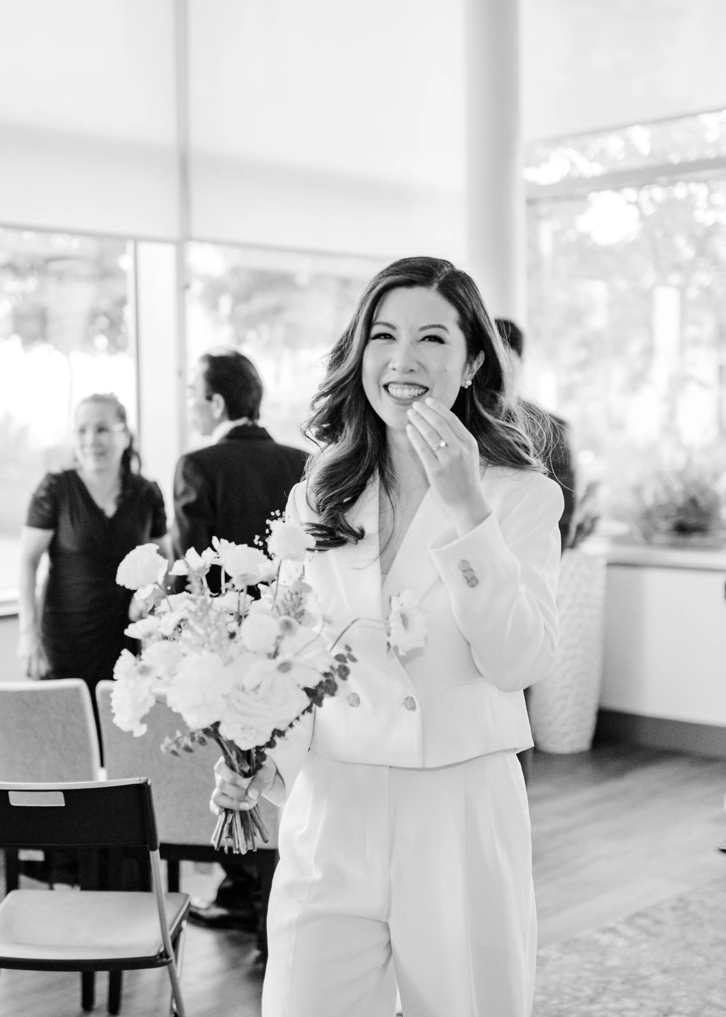 signing ceremony in a civil wedding ceremony in Burnaby, B.C. wedding photography