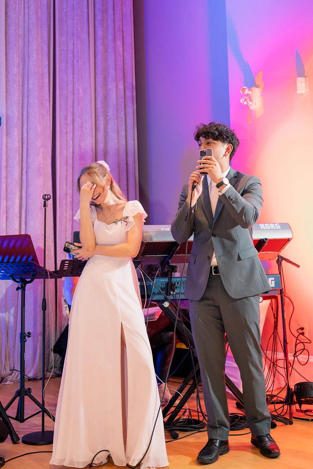 Beautifully decorated reception with personal touches from the bride and groom.