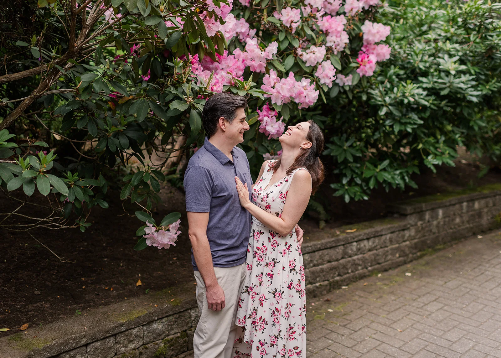 sendall garden engagement photos