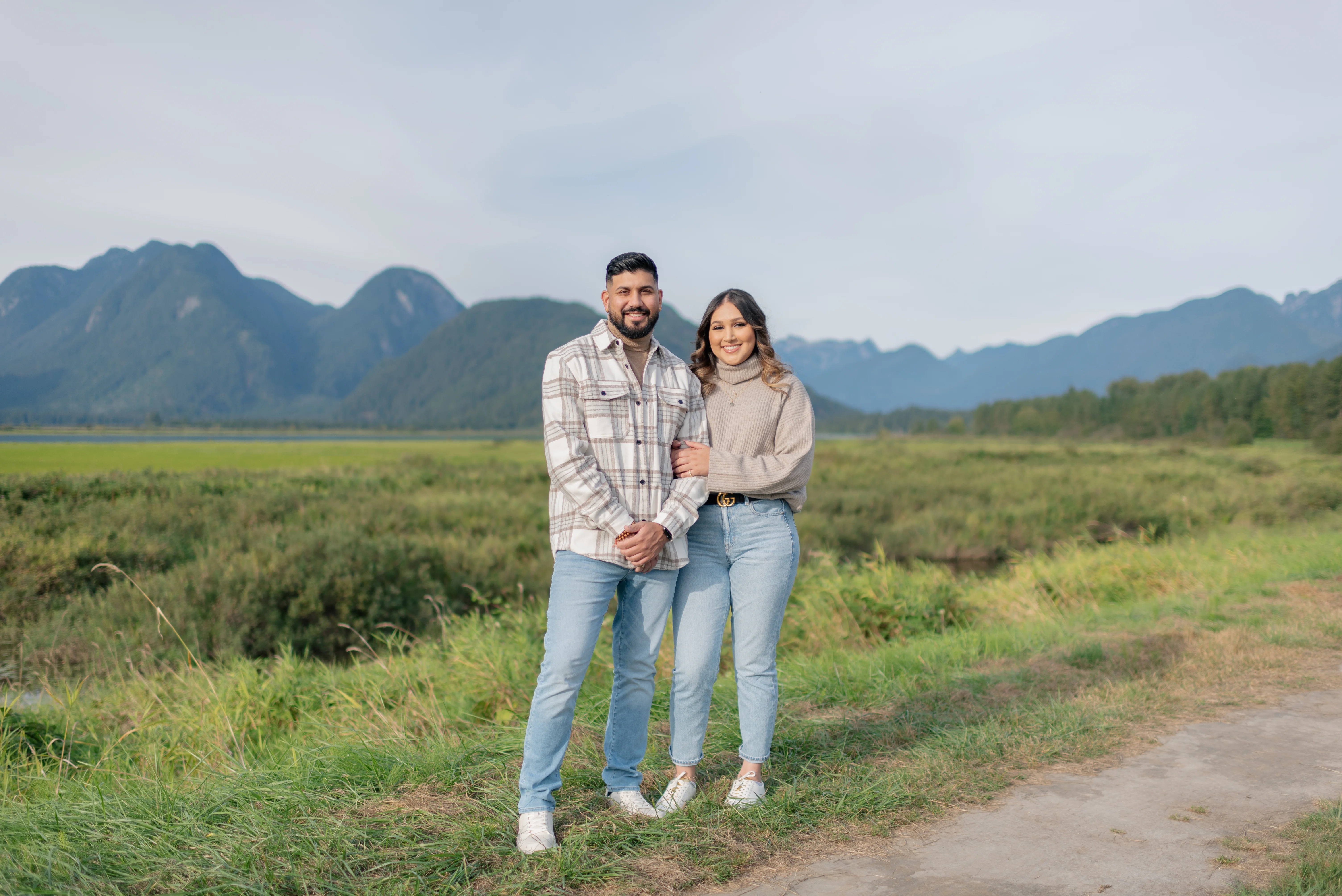 pitt lake pitt meadows engagement photo