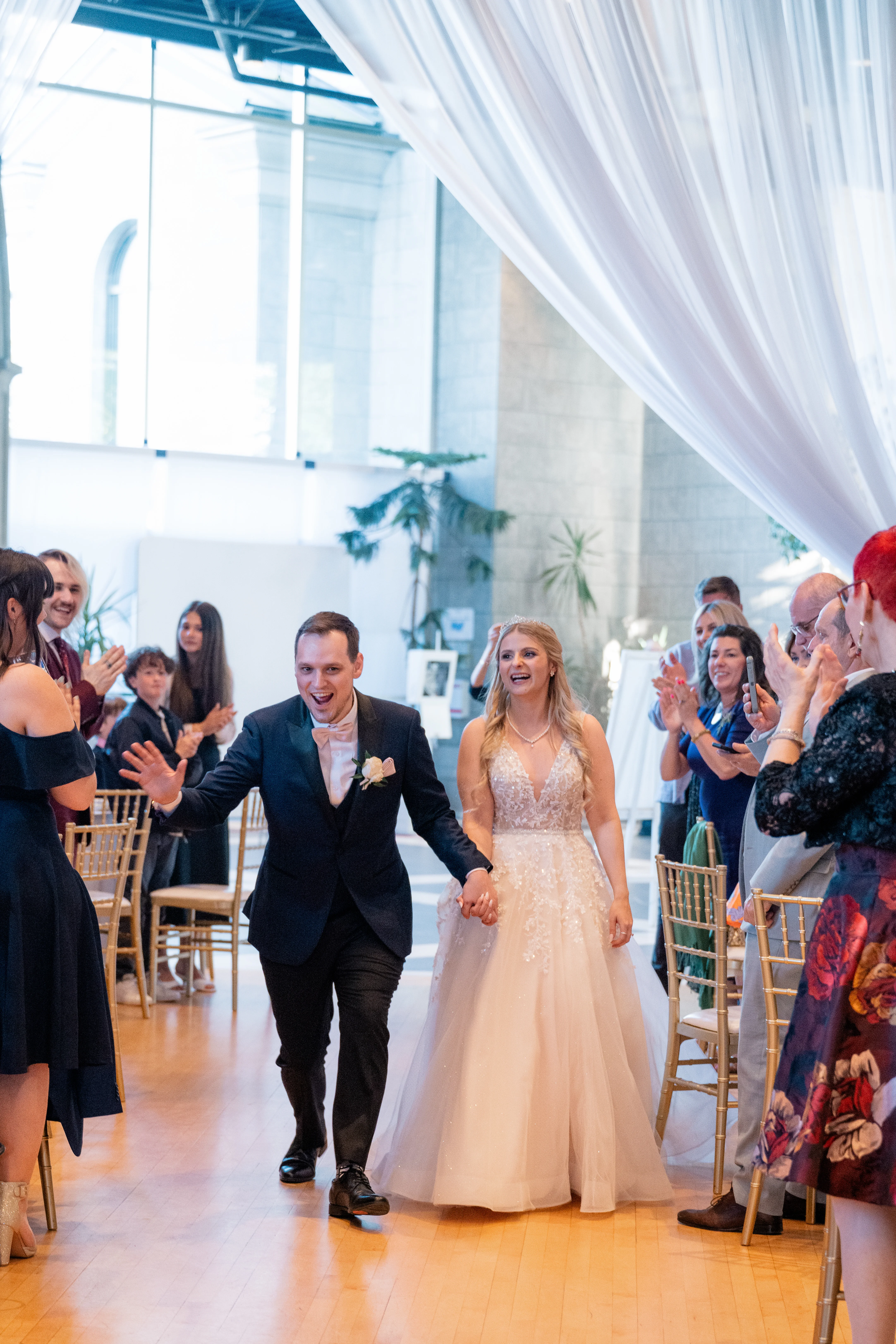 Beautifully decorated reception with personal touches from the bride and groom.