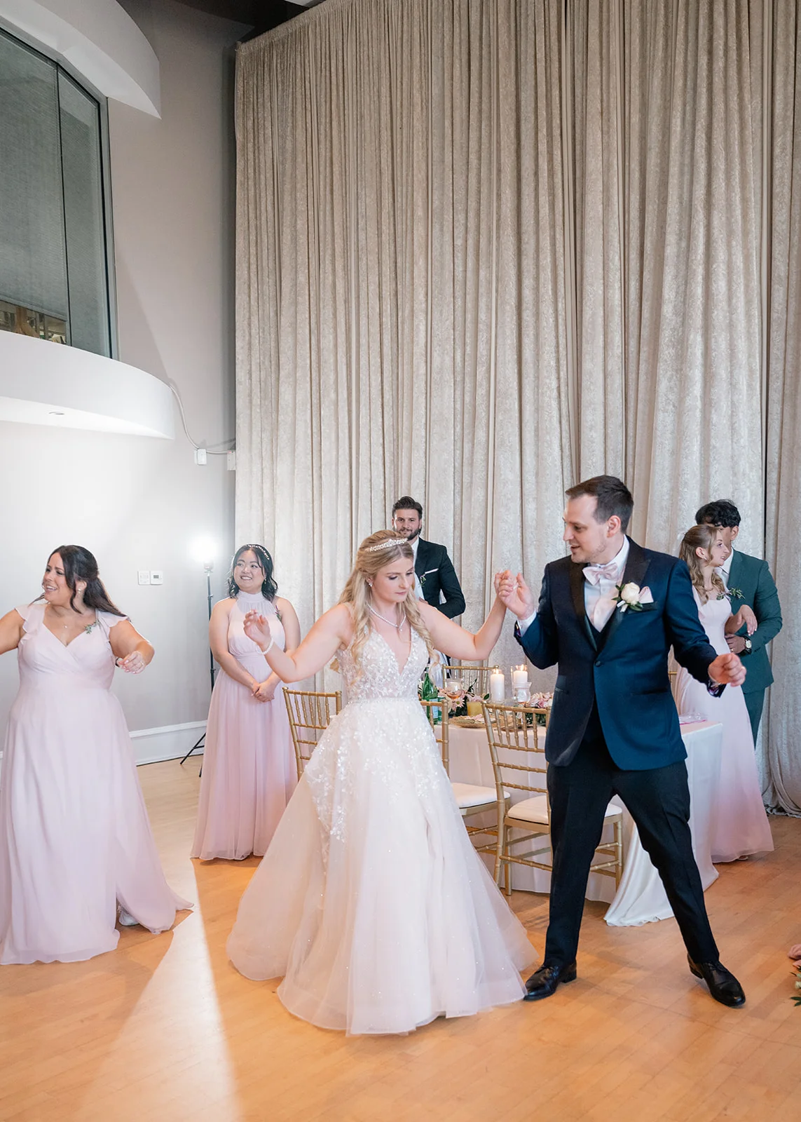 Beautifully decorated reception with personal touches from the bride and groom.