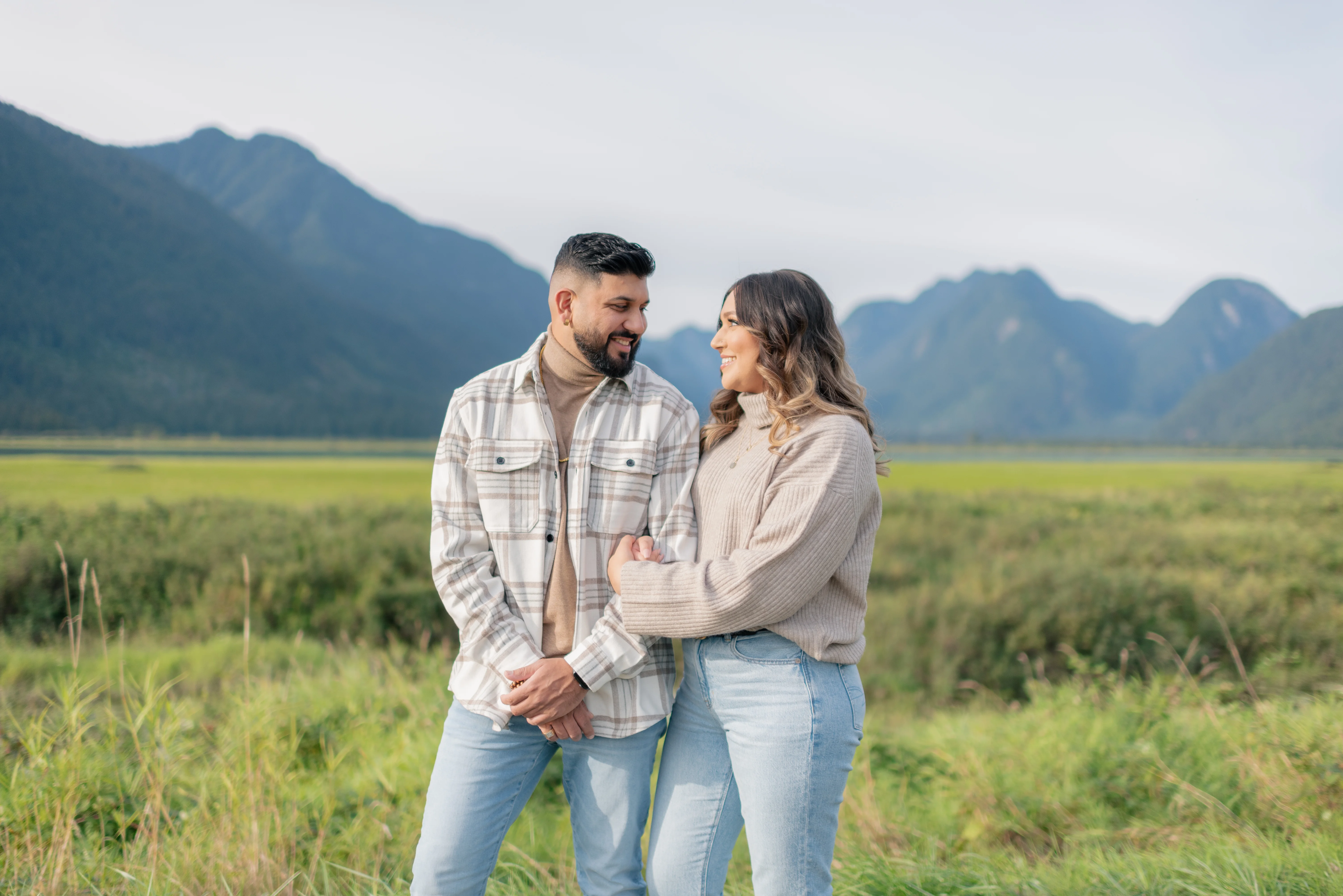 pitt lake pitt meadows engagement photo