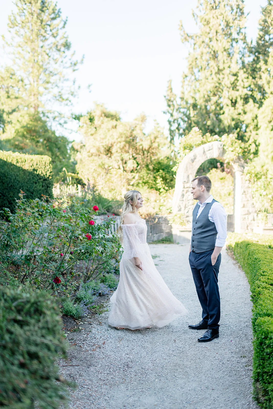 VanDusen Botanical Garden Engagement Photos