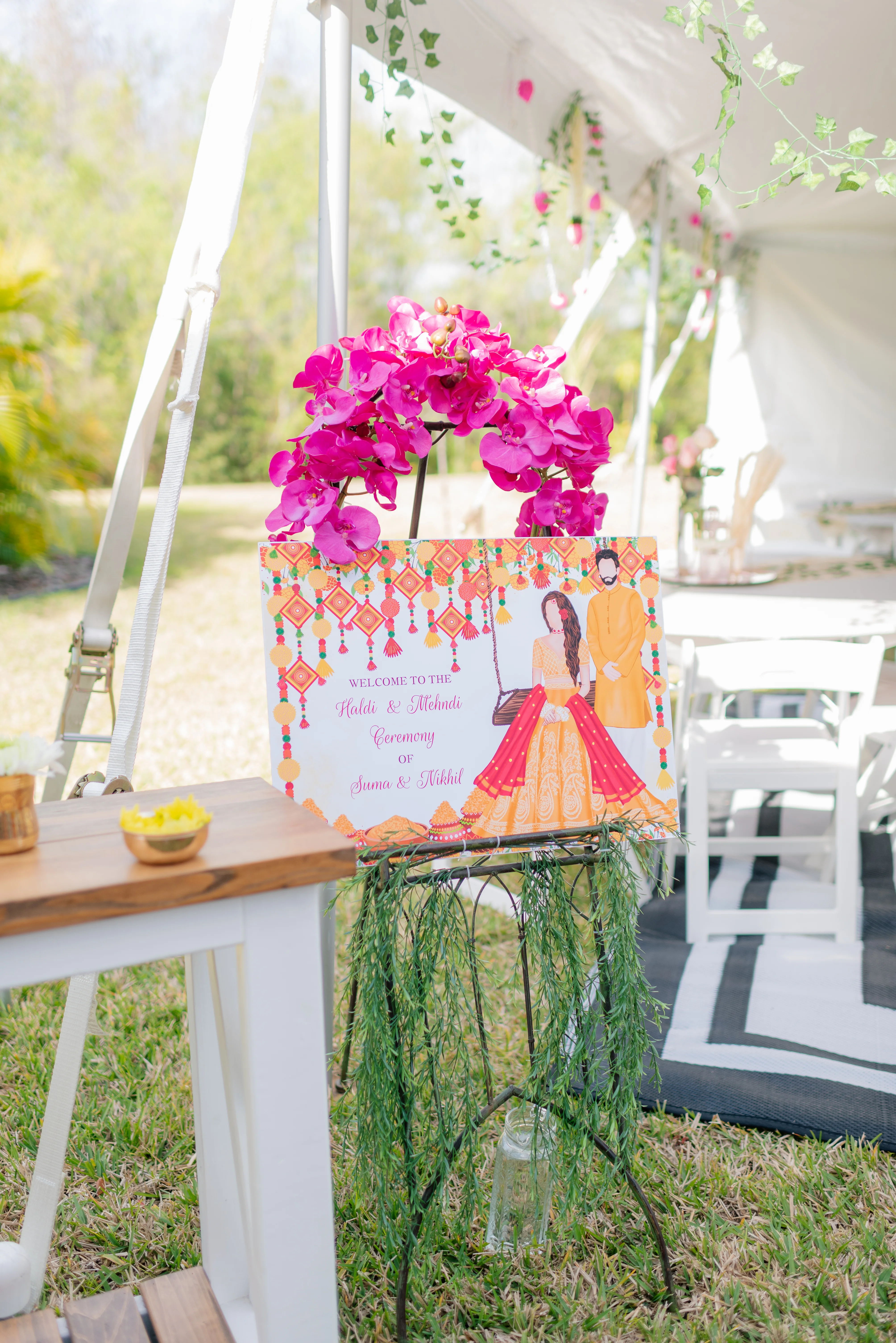 Backyard Indian Haldi Ceremony Vancouver