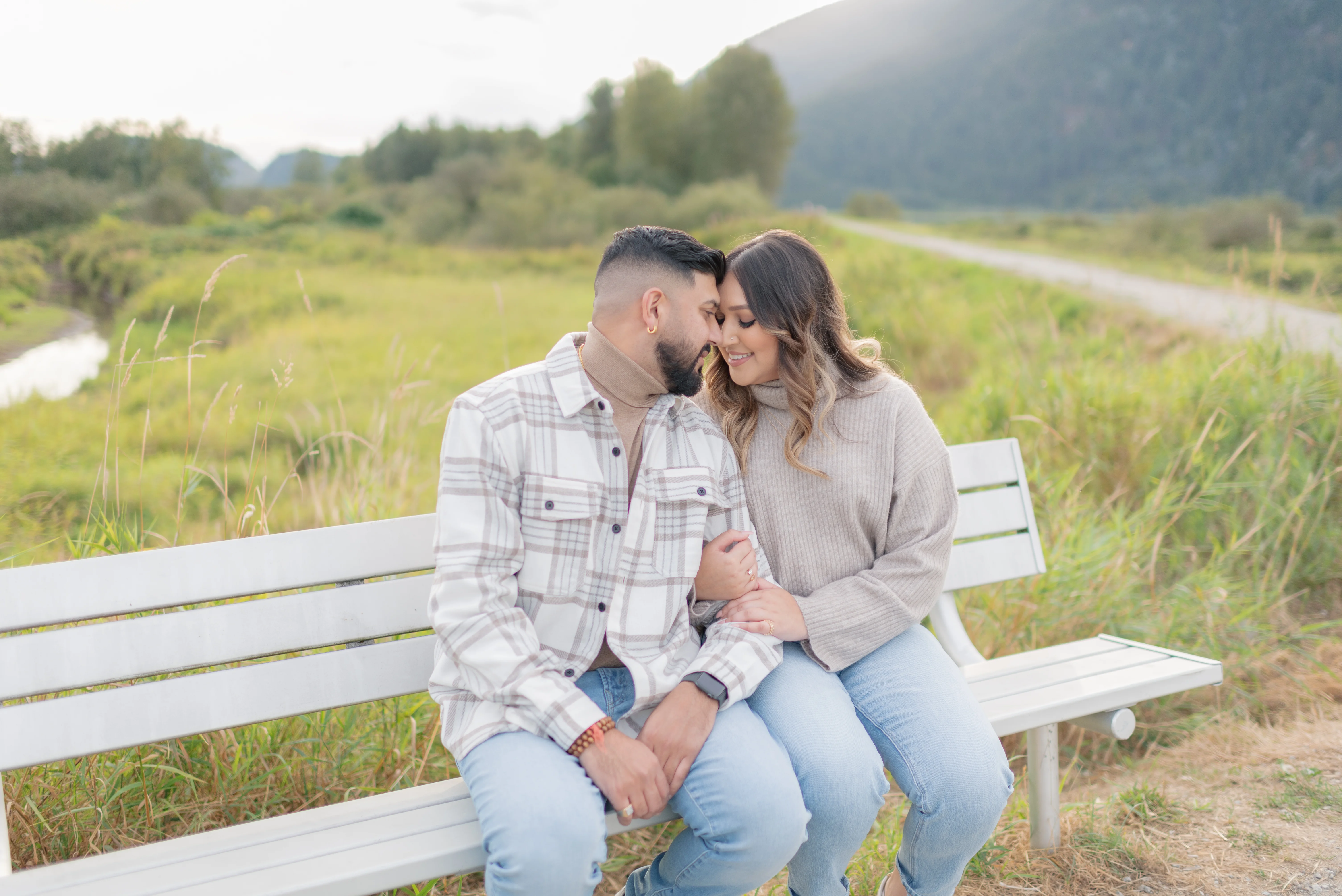 pitt lake pitt meadows fall engagement photoshoot