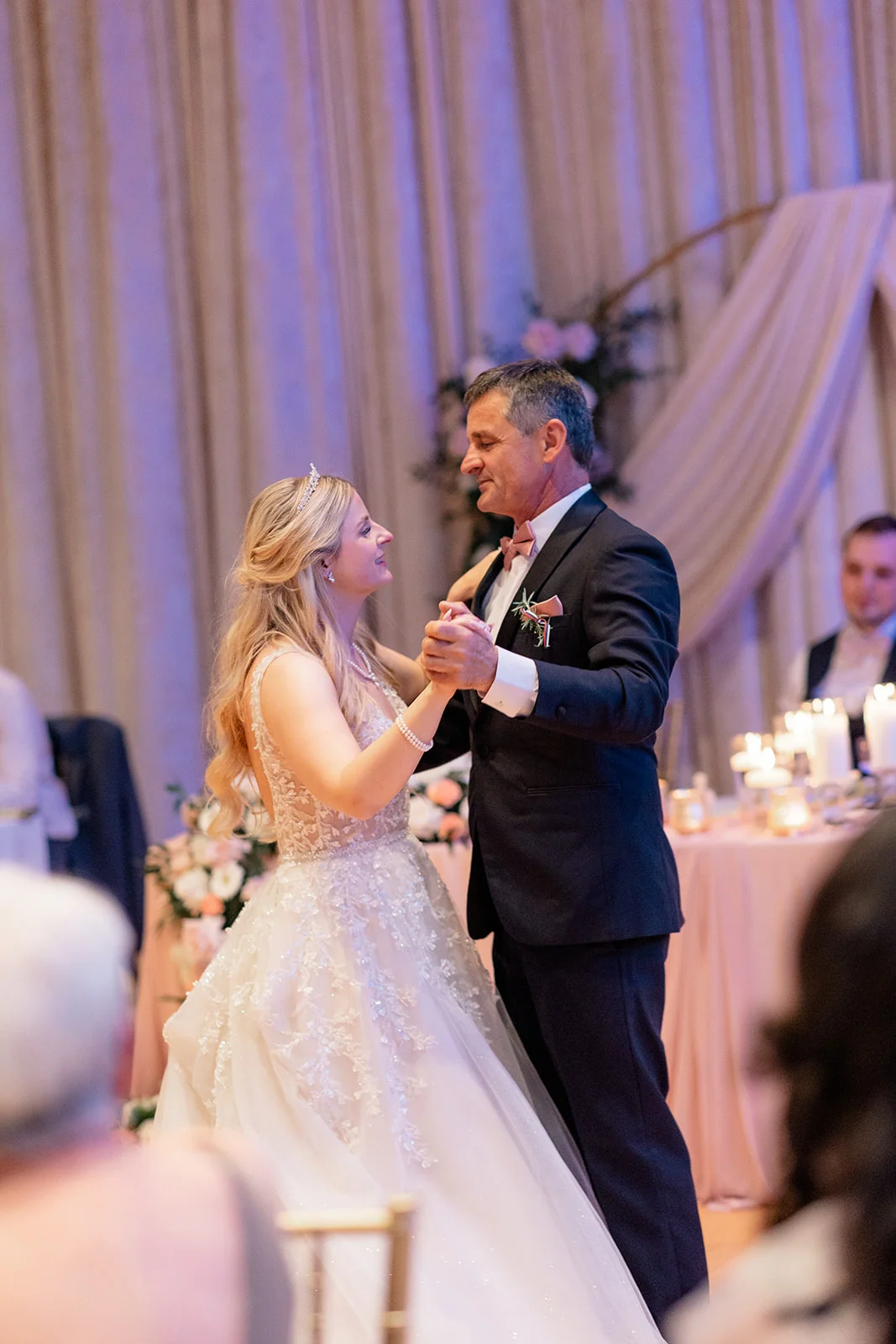 Beautifully decorated reception with personal touches from the bride and groom.