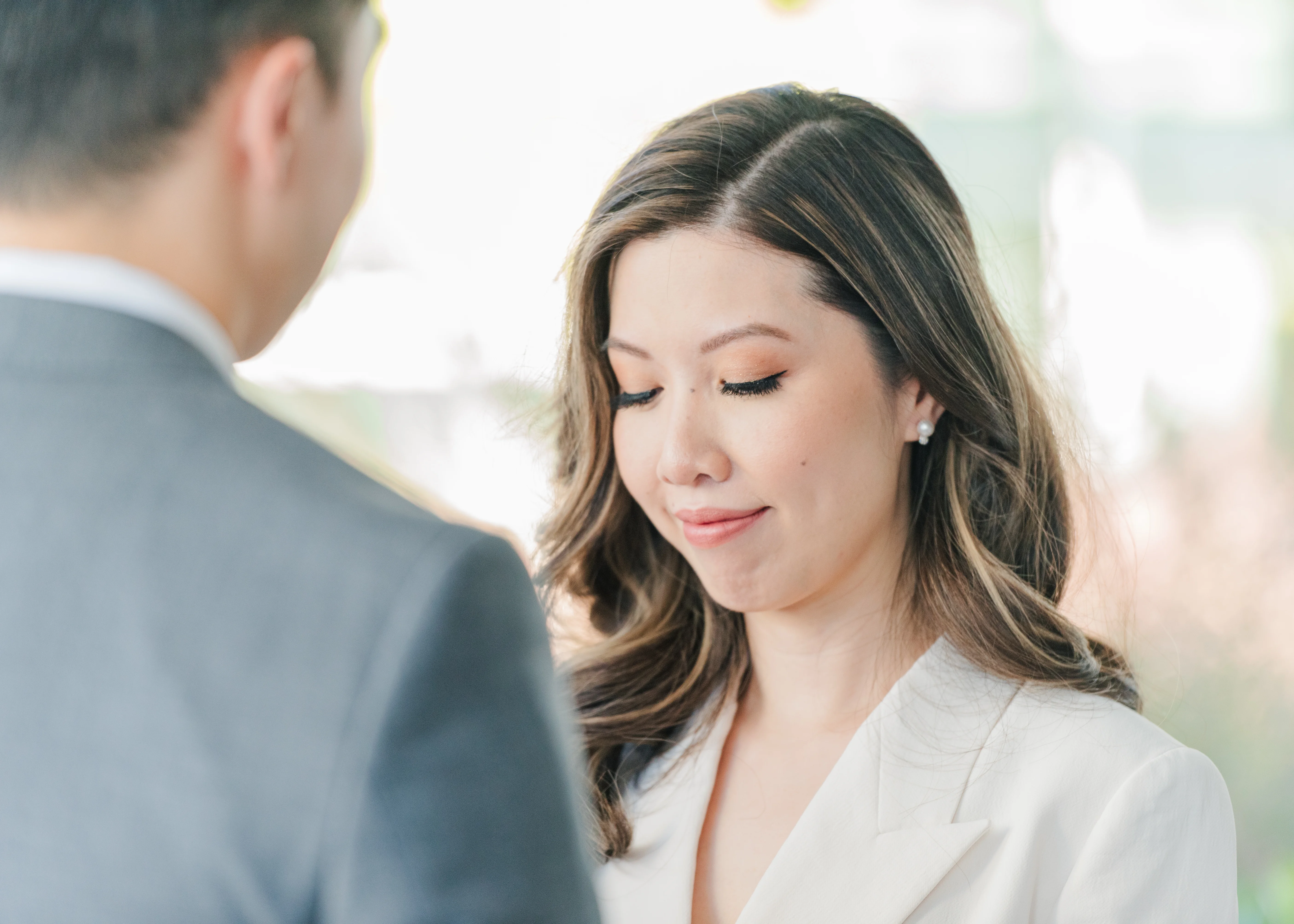 first kiss in a civil wedding ceremony in Burnaby, B.C.