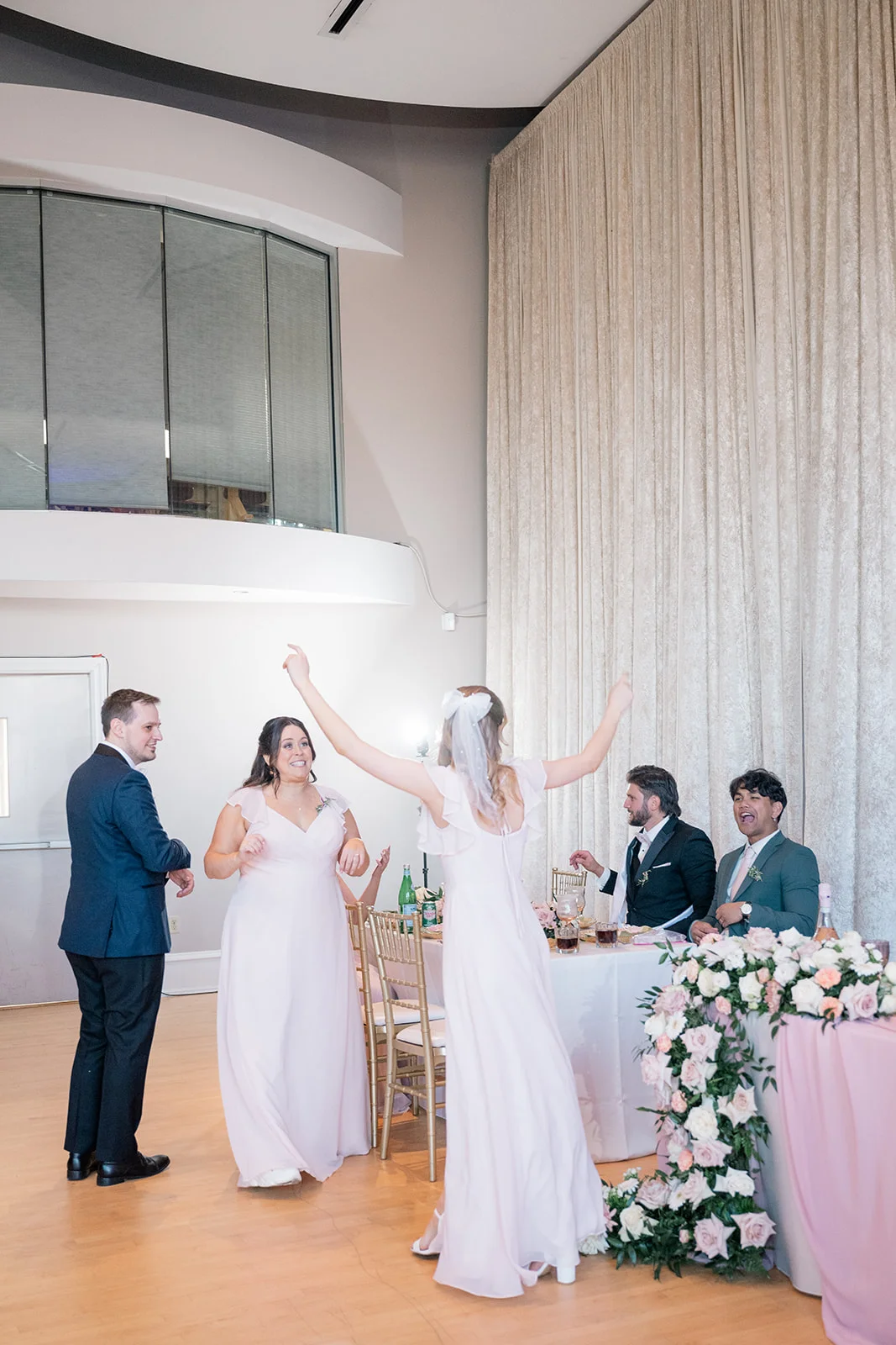 Beautifully decorated reception with personal touches from the bride and groom.