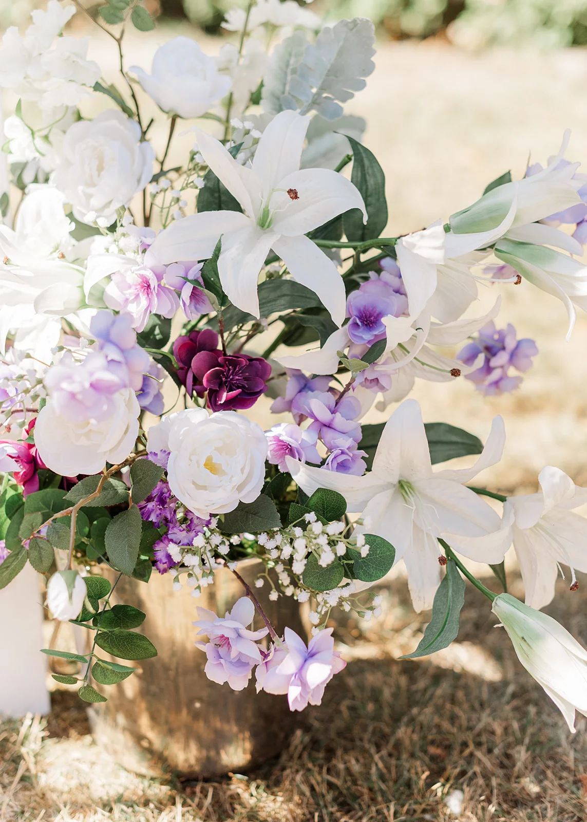 florals summer backyard wedding in mission, british columbia