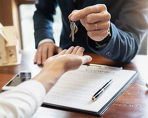 Real estate broker residential house and