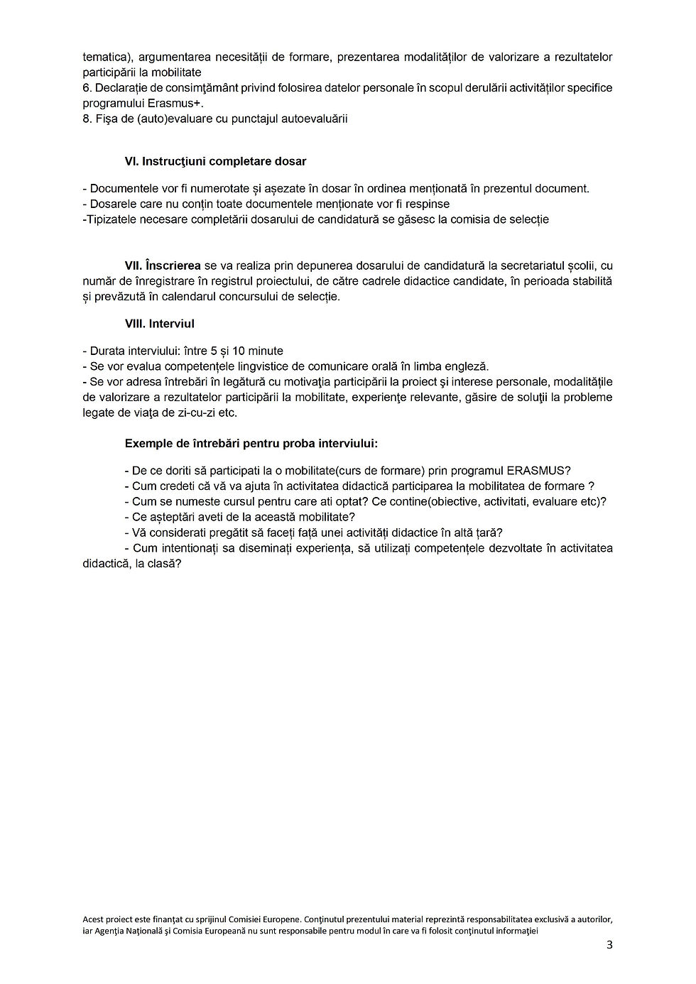 anunț selecție Erasmus - cadre didactice - pagina 3