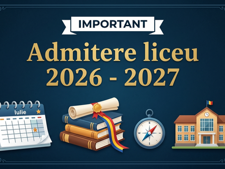 Admiterea în învățământul liceal de stat pentru anul școlar 2026-2027
