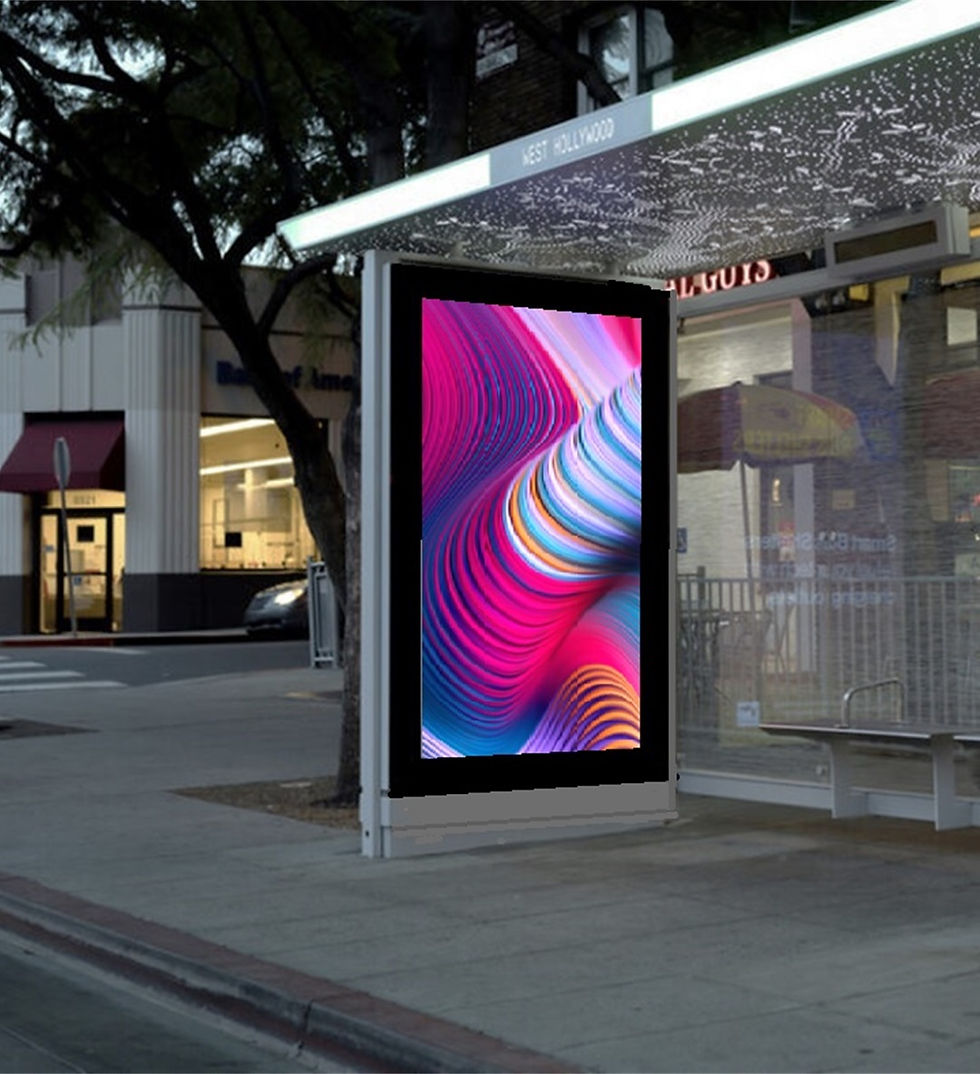 LED Bus Shelter Displays