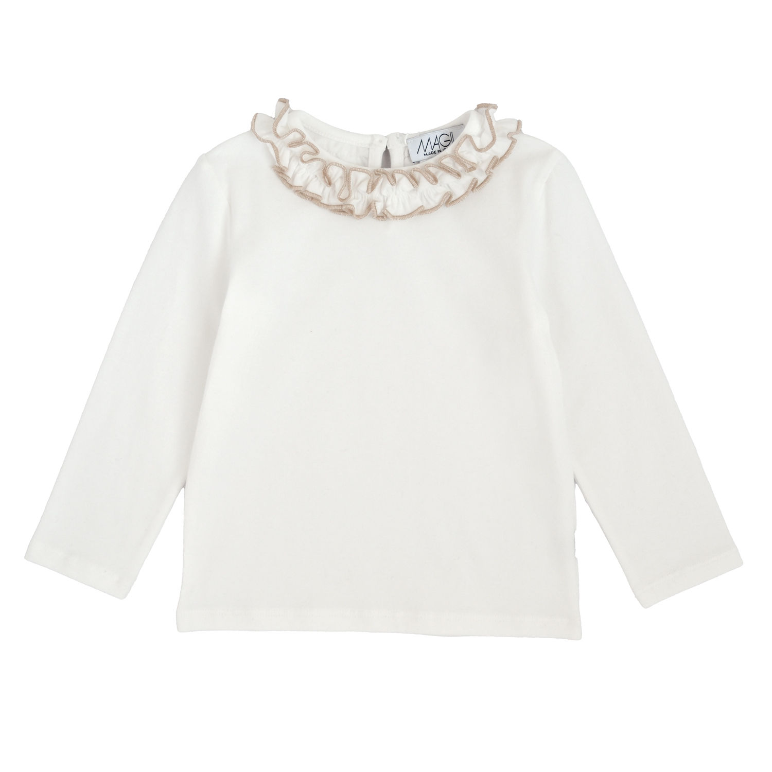 Tshirt rouches filo colorato prugna