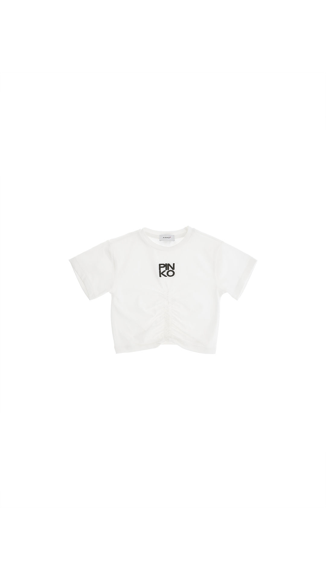 Tshirt nera con logo bianco