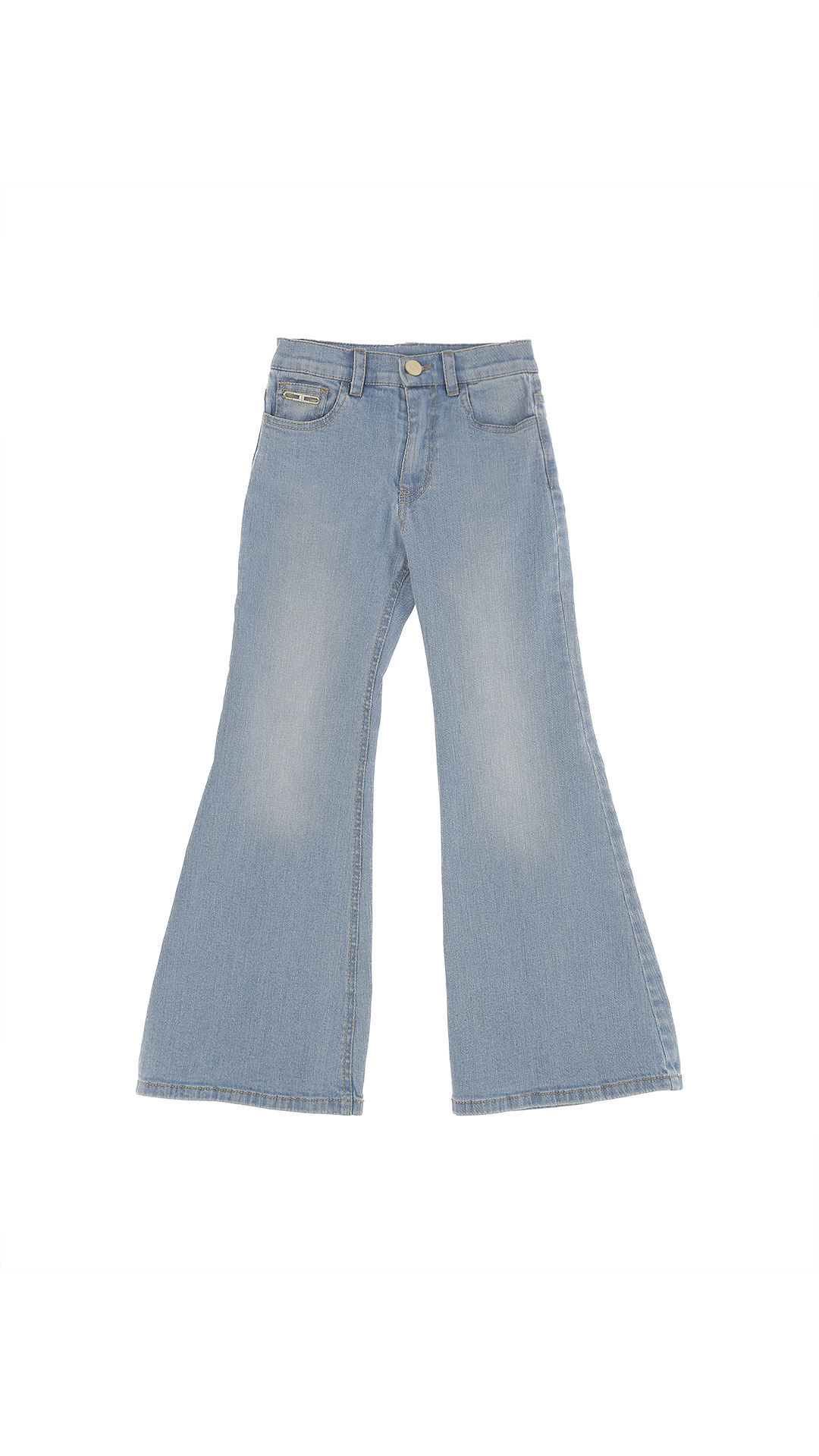 JEANS FLARE CON MORSETTO LOGATO
