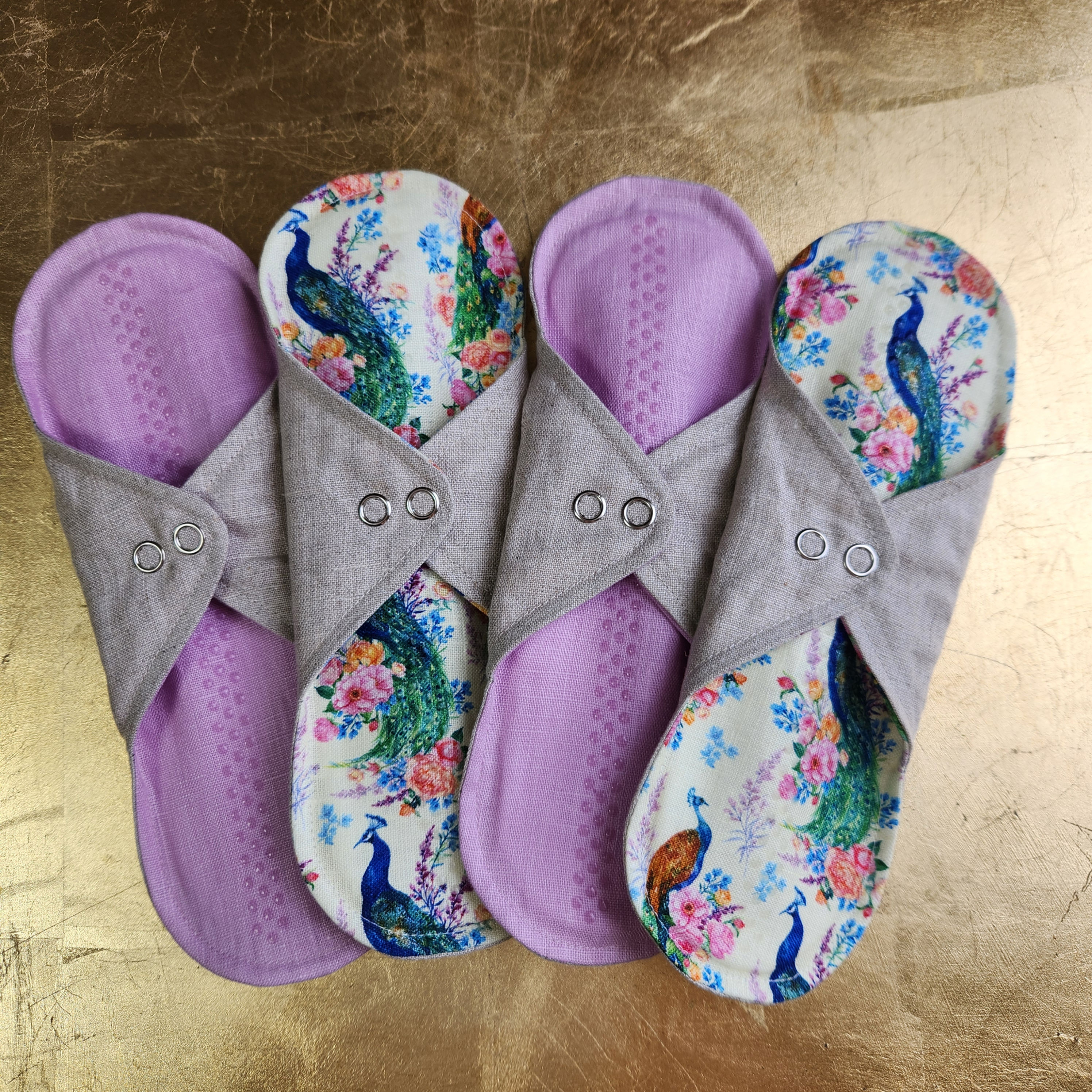 Medium Pad KIT - PEACOCK & LILAC (4pc)