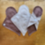 Reusable undyed linen thong cloth pad – soft, breathable, and eco-friendly