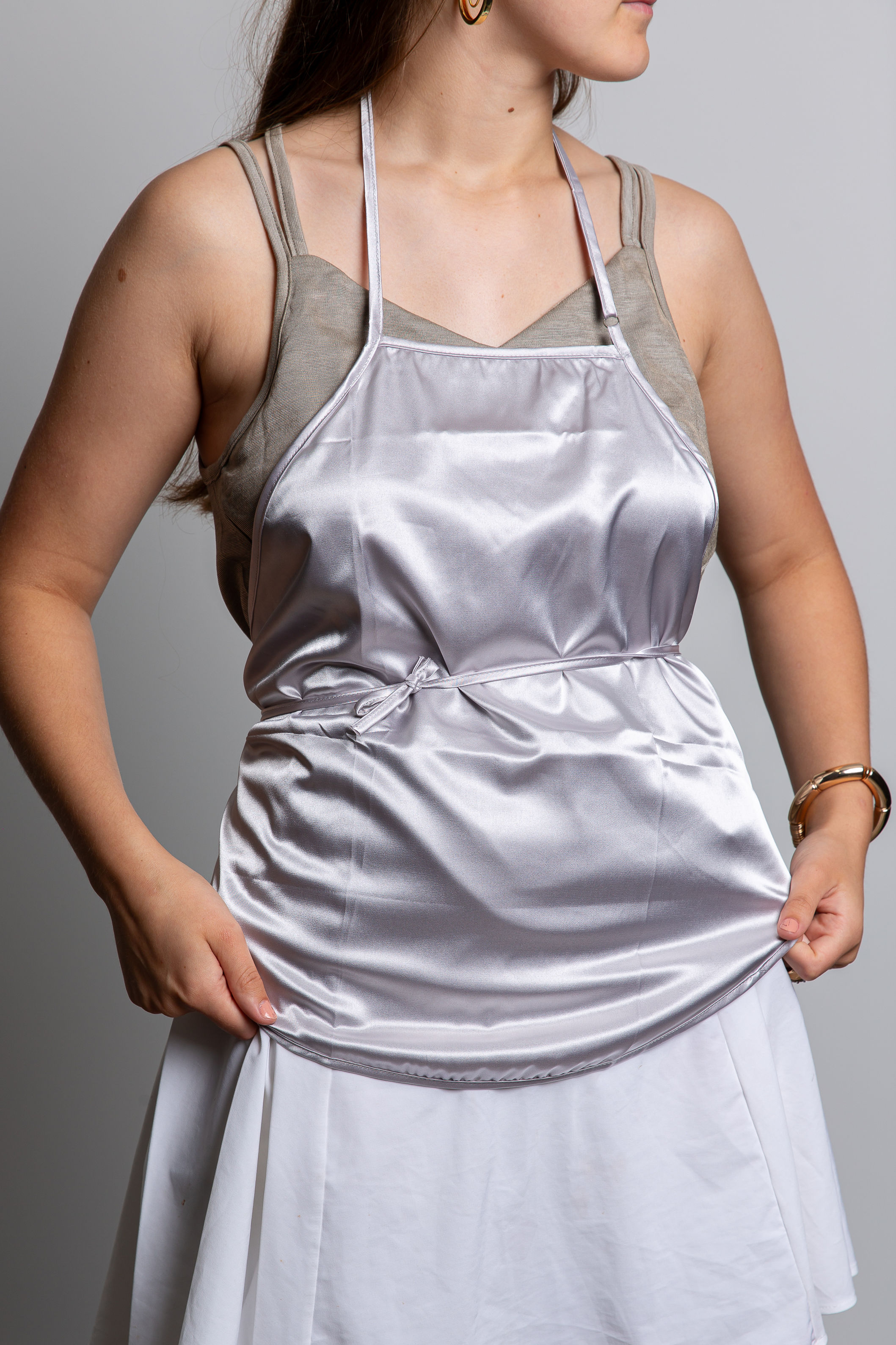 Diamond-Patterned Copper-Nickle APRON TORSO SHIELD