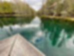 Looking off the self-operated raft at Kitch-iti-kipi (The Big Spring)