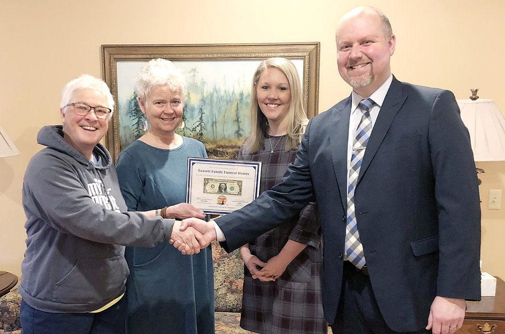 Fausett Family Funeral Homes Receives First Dollar