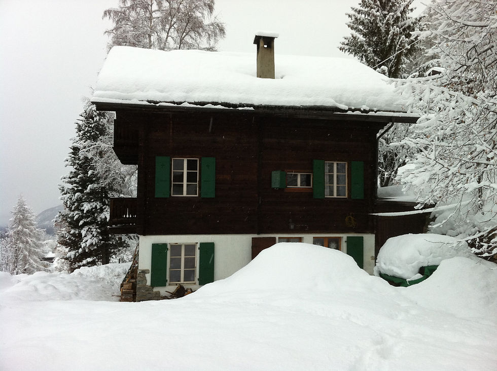 Chalet snow