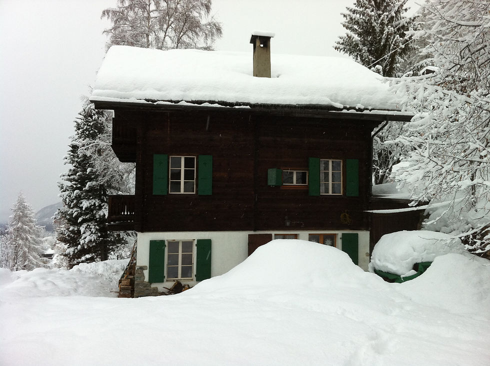 Chalet snow