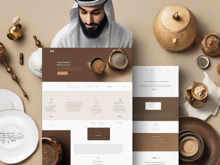 Minimalist Website Design for Islamic Product Store