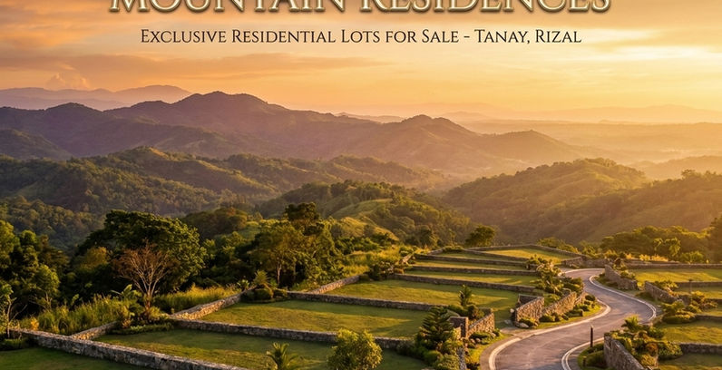 Tanay Rizal mountain residential lot investment.