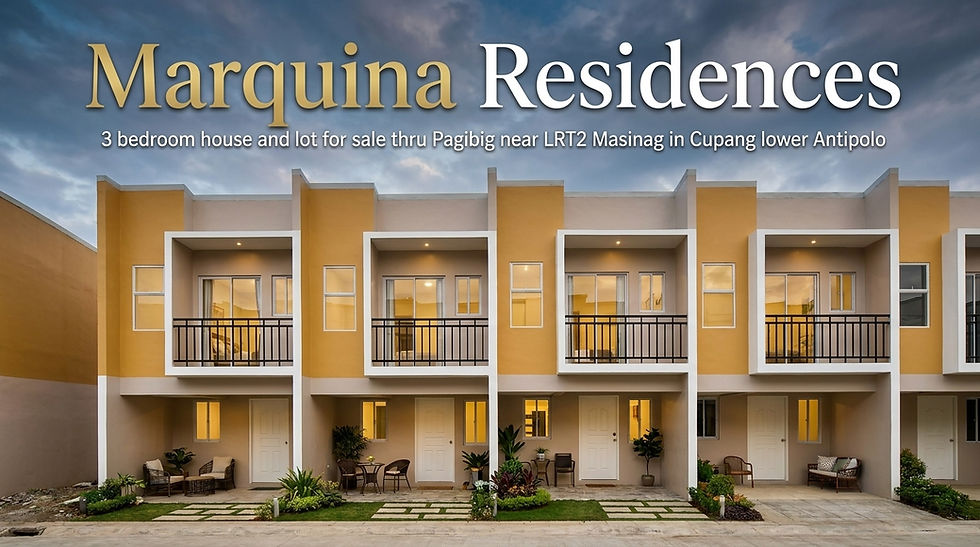 Cupang Antipolo Townhouse – Marquina Residences for Sale near Marcos Highway_