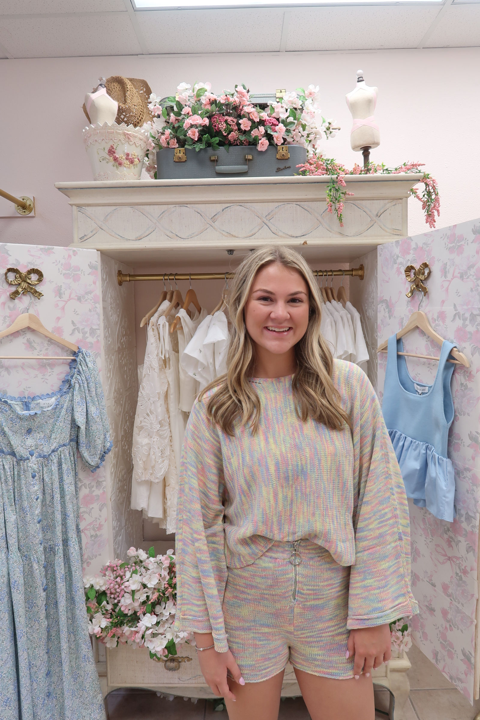 Yellow Multi Short Set