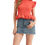 Thumbnail: Round Neck Ruffle Sleeve Top