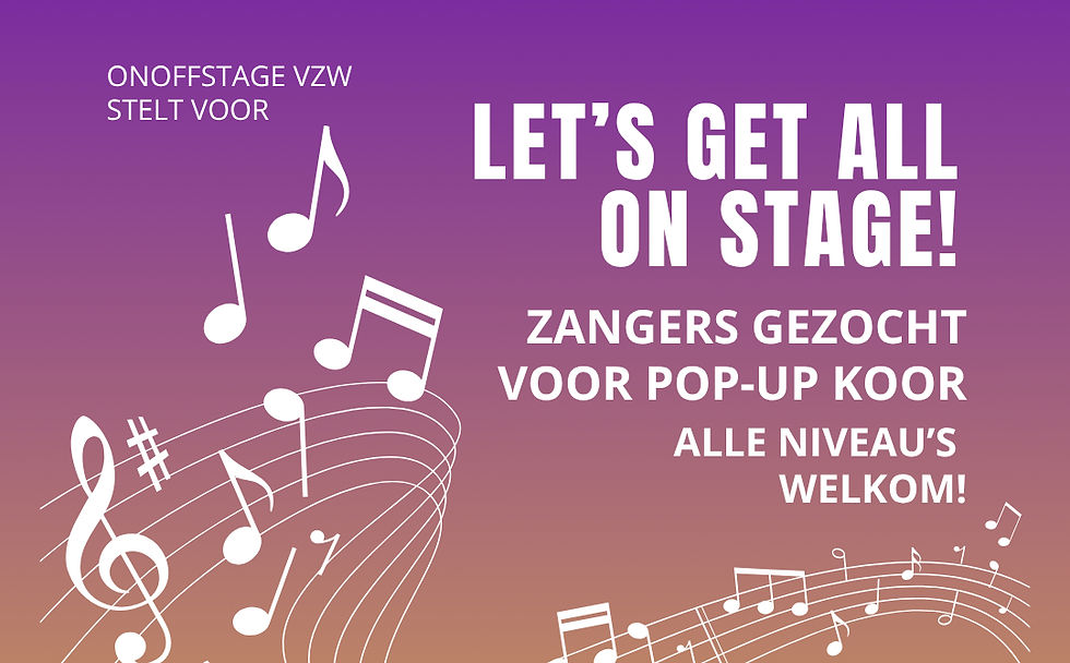 Let's get all on stage! Laatste tickets