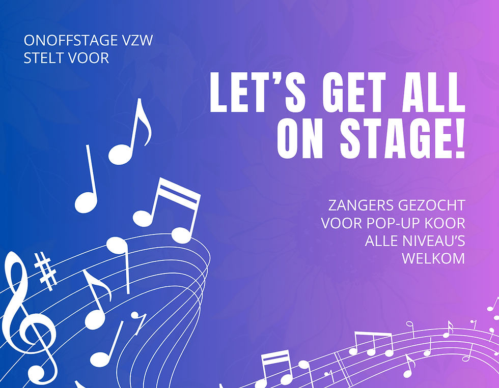 Let's get all on stage!