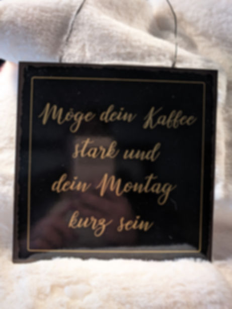 Schild zum Hängen