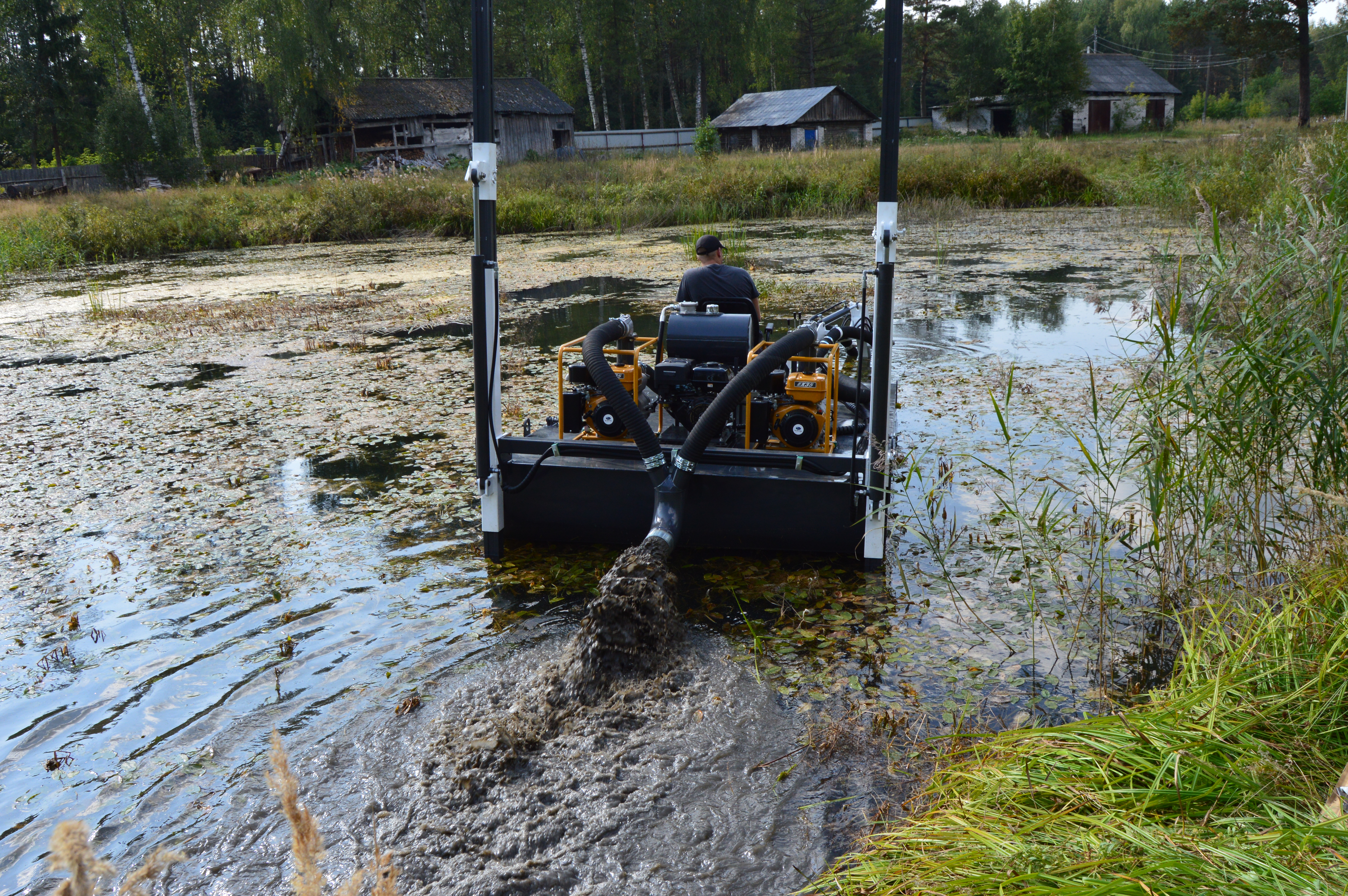 Мини Земснаряд Для Очистки Водоемов Купить