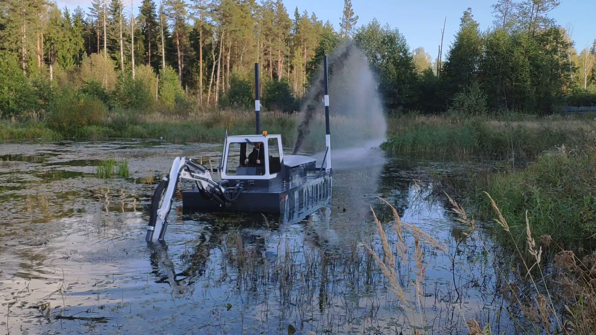 Мини Земснаряд Для Очистки Водоемов Купить