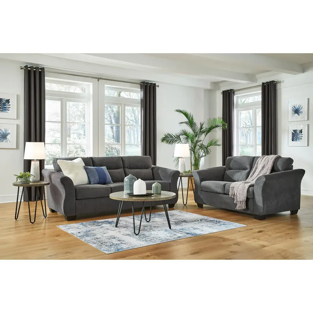 Gunmetal Color Sofa Set