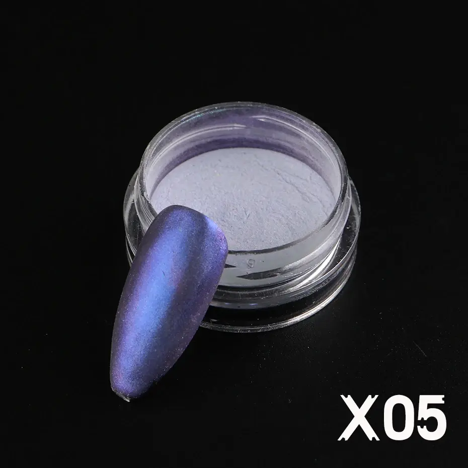 Miniaturbild: Mirror Nail Powder Pigment Pearl Blue Manicure Holographic Decorations TRZY