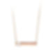 Thumbnail: 10kt Gold Bar Necklace with Heart Cutout