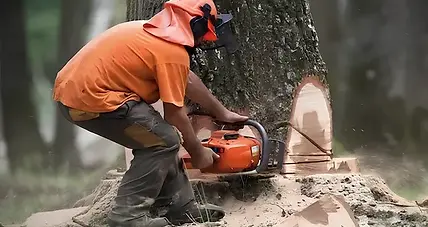 Abattage d'arbres à Rouen