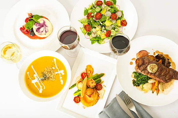 Arranged Food and Objects